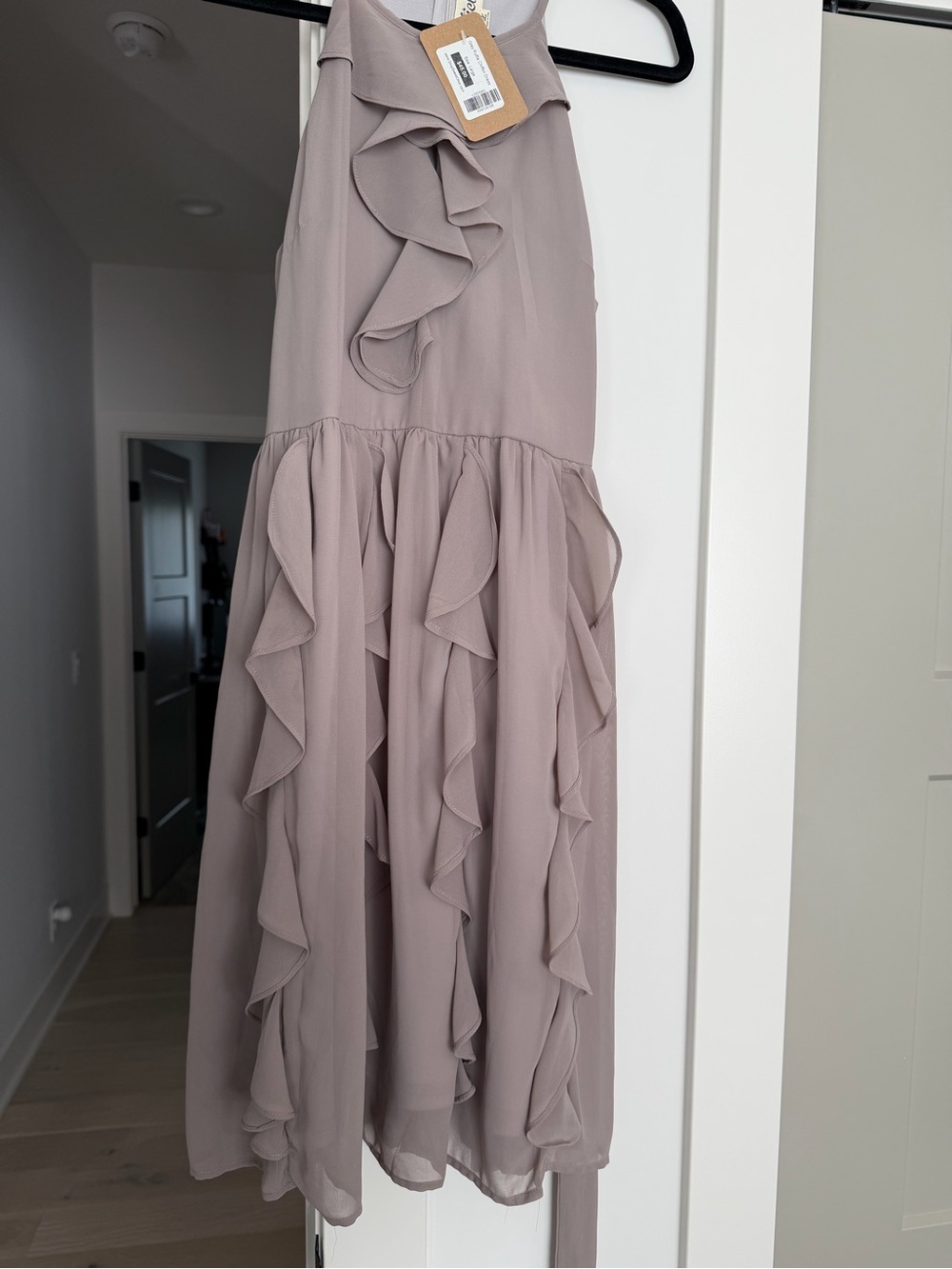 Listicle Mauve Ruffle Mini Dress